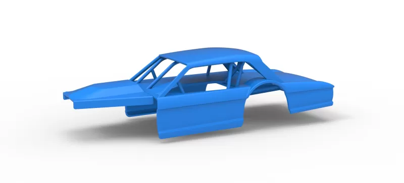 Shell of Vintage Asphalt Modified stock car V11 Scale 1:25 - Model preview 1
