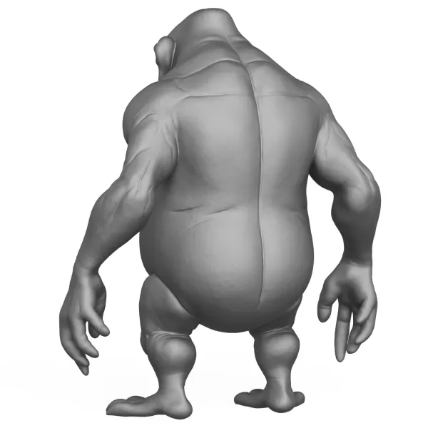 Alien Character 3D Print Model - Model preview 3