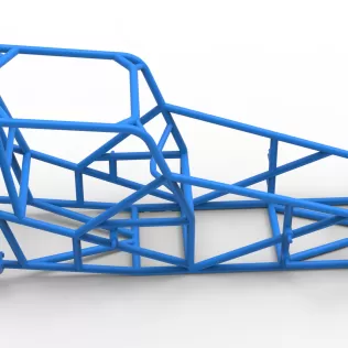 Frame of Silver Crown Car Version 3 Scale 1:25 - Model thumbnail 16
