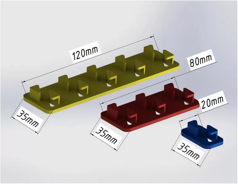 Free Cable Organizer Clip Clean Desk - Model preview 2