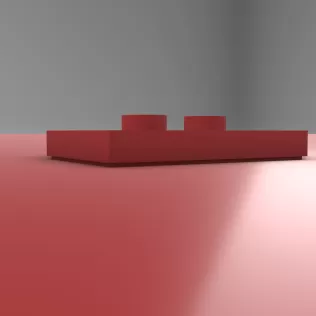 LEGO Jumper Plate 2X3 with 2 Knobs