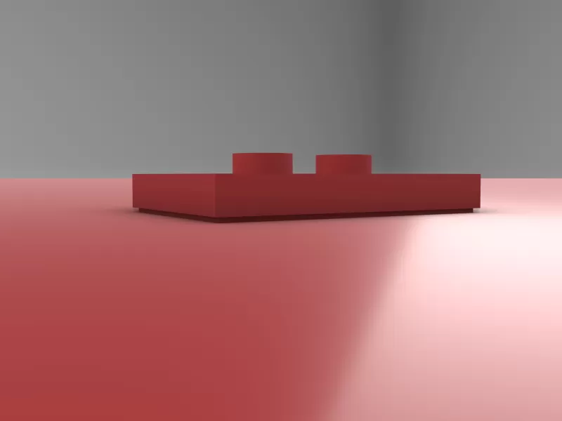 LEGO Jumper Plate 2X3 with 2 Knobs - Model preview 1