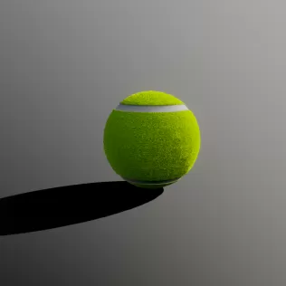 Realistic Tennis Ball - Model thumbnail 2