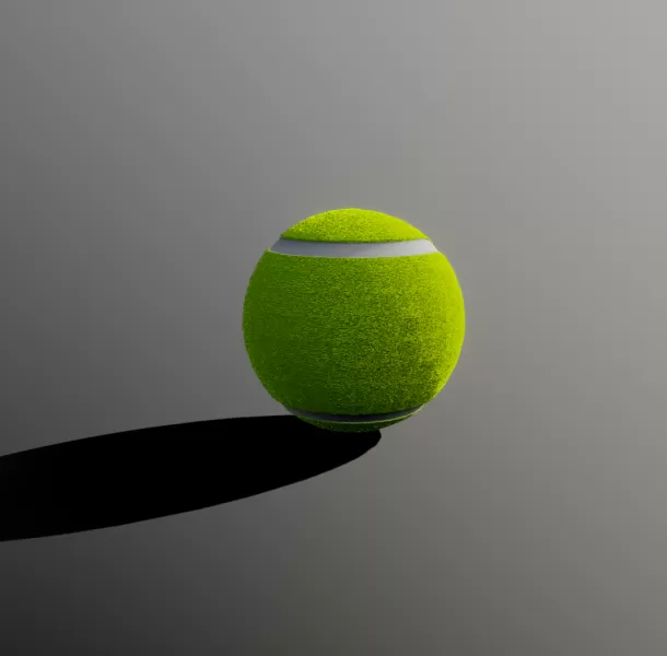 Realistic Tennis Ball - Model preview 2