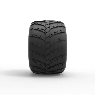 Monster Jam tire 34 Scale 1:25 - Model thumbnail 4