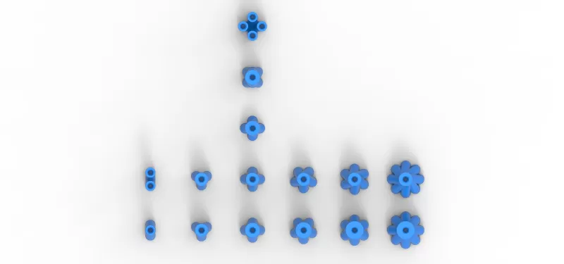 Exhaust Merge collector Set Scale 1:25 - Model preview 8