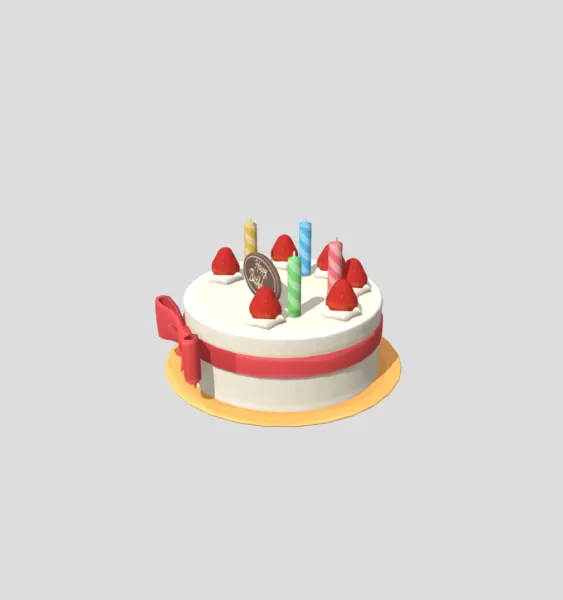 Birthday Cake - Model preview 2
