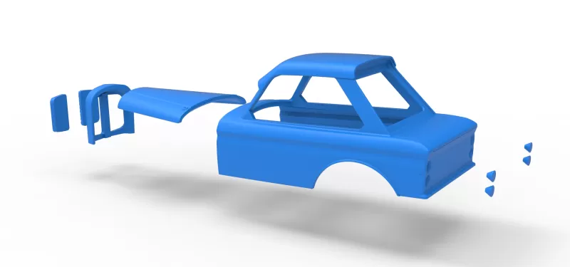 Shell of New Zealand Vintage Stock car Scale 1:25 - Model preview 19