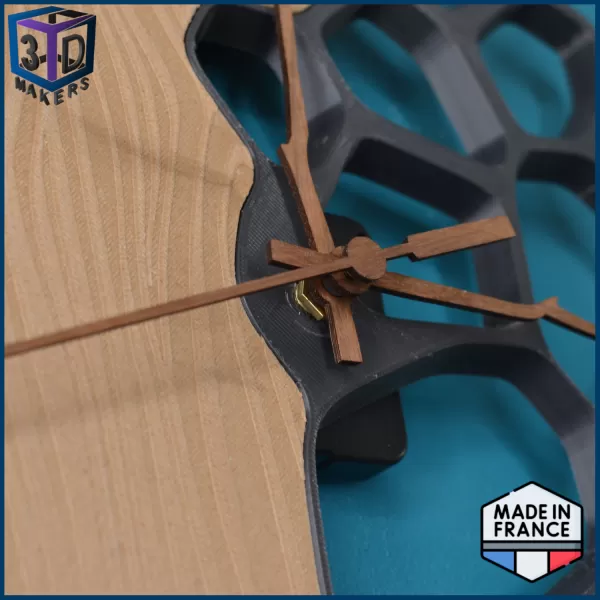 Voronoi design wall clock 300mm - Model preview 2