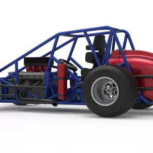 Dirt Silver Crown Car Base Scale 1:25 - Model thumbnail 13