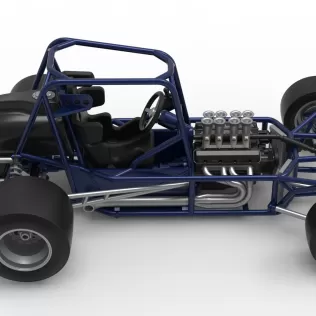 Pavement Silver Crown Car Base Version 2 Scale 1:25 - Model thumbnail 23