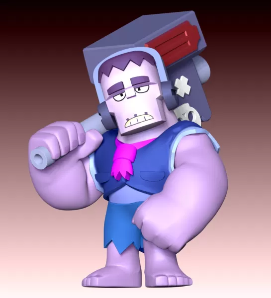 Frank Brawl Stars Fan Art - Model preview 7