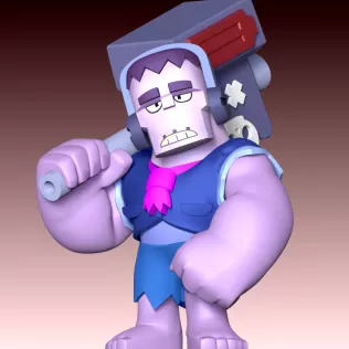 Frank Brawl Stars Fan Art - Model thumbnail 7