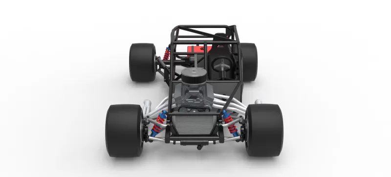 Vintage Asphalt Modified stock car Base V9 Scale 1:25 - Model preview 8