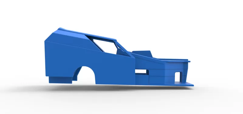 Shell of Vintage Dirt Modified stock car Version 7 Scale 1:25 - Model preview 14