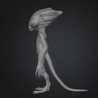 Sci-fi Alien - Model thumbnail 2