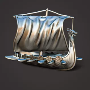 Viking Drakkar #RoZ - Model thumbnail 1