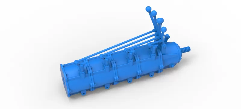 Modular planetary transmission for drag racing Scale 1:25 - Model preview 4