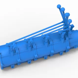 Modular planetary transmission for drag racing Scale 1:25 - Model thumbnail 4
