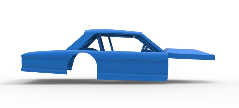 Shell of Vintage Asphalt Modified stock car V11 Scale 1:25 - Model preview 15