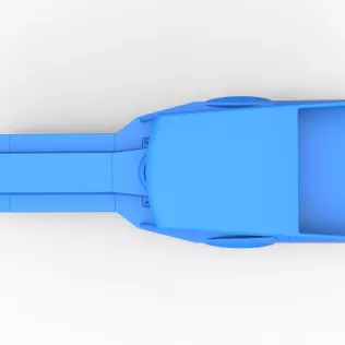 Shell of Vintage Dirt Modified stock car Version 5 Scale 1:25 - Model thumbnail 9