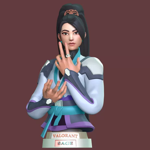 Sage Bust FanArt - Model preview 1