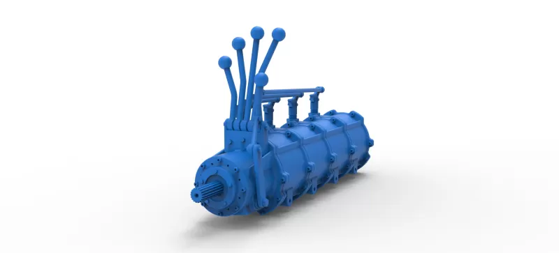 Modular planetary transmission for drag racing Scale 1:25 - Model preview 13