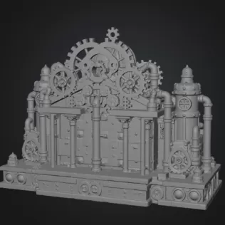 Grand Steampunk Gearworks Castle STL File for 3D Print - Model thumbnail 13