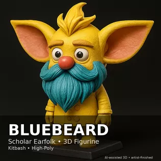Earfolk Buddies — Whimsical Big-Ears Character Collection (10 Mo - Model thumbnail 2