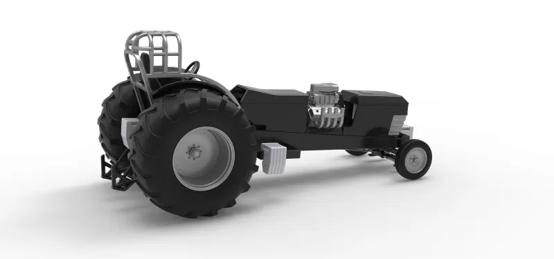Vintage Pulling tractor Version 3 Scale 1:25 - Model preview 18