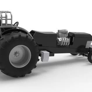 Vintage Pulling tractor Version 3 Scale 1:25 - Model thumbnail 18