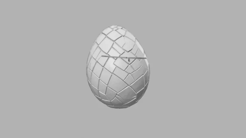 Dragon Egg Container - Fantasy Halloween Box - Model preview 5