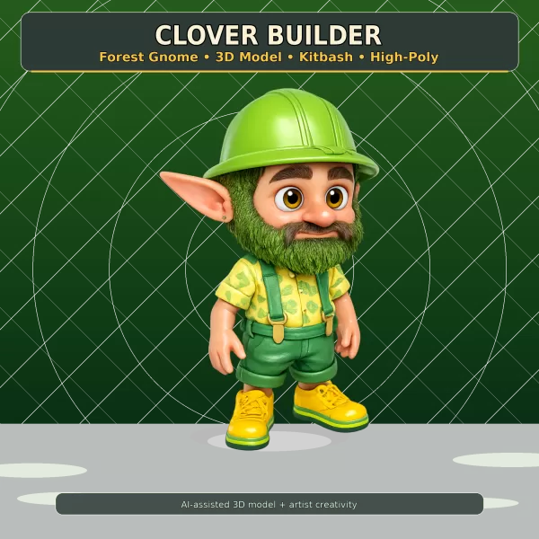 Forest Gnome Character Collection Kitbash High-Poly 3D Model - Model preview 16