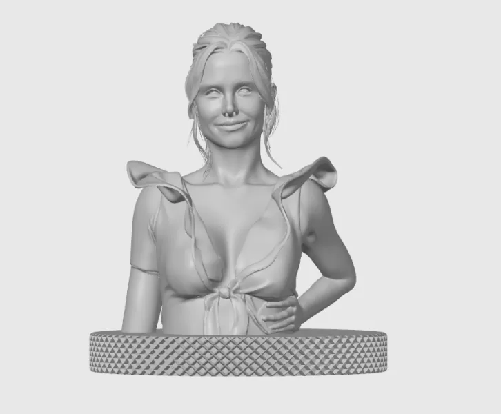 Kristen Bell 3D Bust Print - Model preview 3