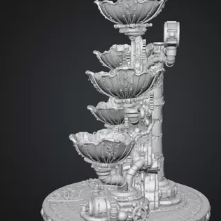 Steampunk Clockwork Bowl Organizer STL File for 3D Print - Model thumbnail 15