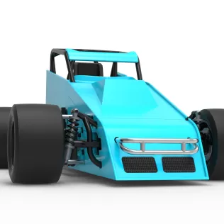 Pavement Sprint car Version 2 Scale 1:25 - Model thumbnail 27
