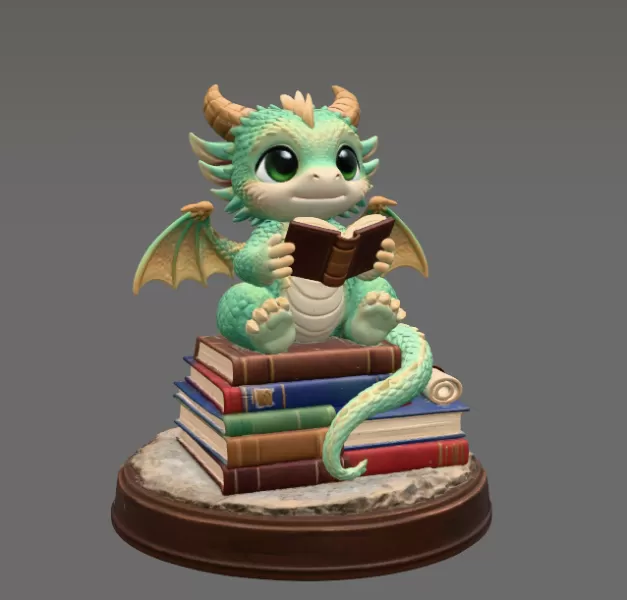 Reading Dragon STL File for 3D Print - Model preview 7