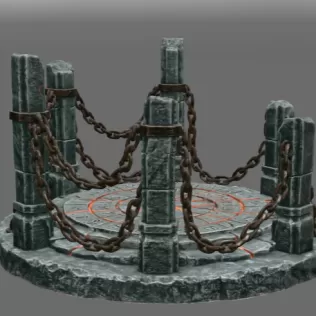 Ancient Chain Portal STL File for 3D Print - Model thumbnail 9
