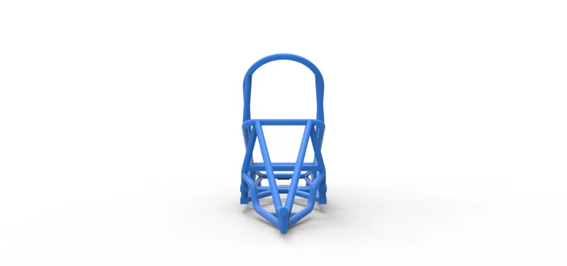 Frame of old school Front engine dragster Version 6 Scale 1:25 - Model preview 11