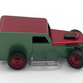 Dwarf car while turning Scale 1:25 - Model thumbnail 23