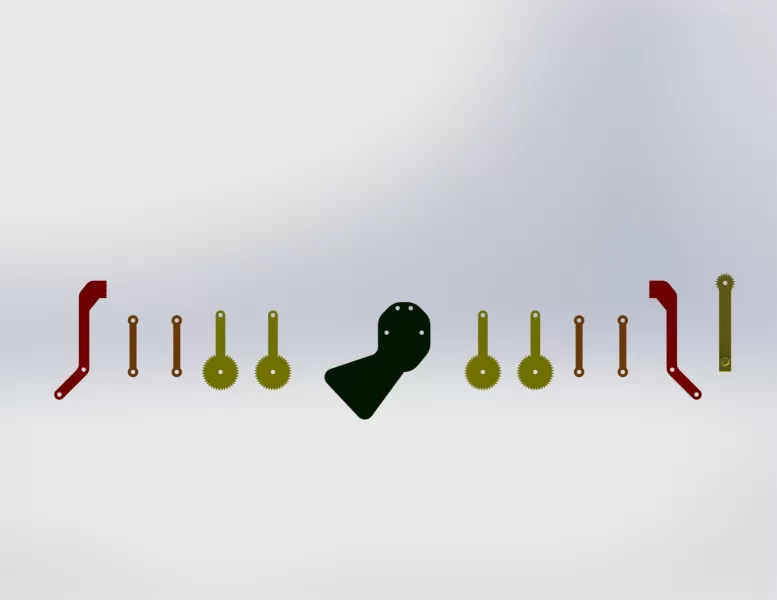 Mechanical gripper - Model preview 12