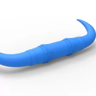 Bull horns for car ot truck Version 3 Scale 1:25