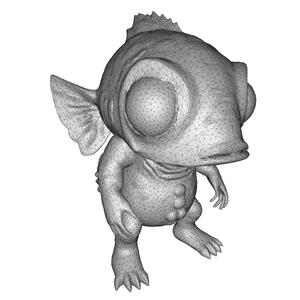 Odd Creatures Collection – Cute Creepy Kitbash High-Poly Monster - Model preview 7