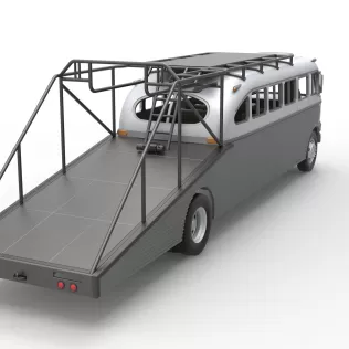 Vintage Transporter truck for Race car Version 8 Scale 1:25 - Model thumbnail 23