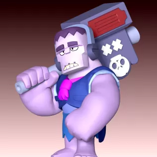 Frank Brawl Stars Fan Art - Model thumbnail 3