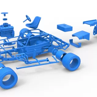 Vintage Asphalt Modified stock car V9 Scale 1:25 - Model thumbnail 28