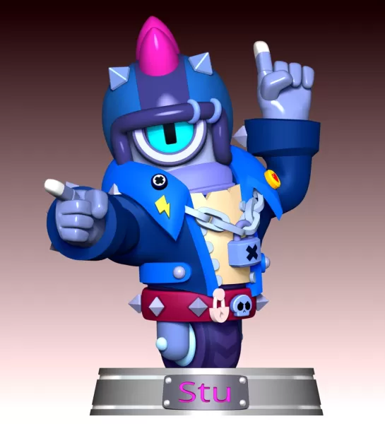 Stu - Brawl Stars - Model preview 2