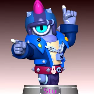 Stu - Brawl Stars - Model thumbnail 2