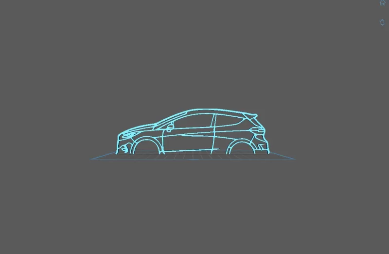 Ford - Fiesta ST Wall Art - Model preview 2