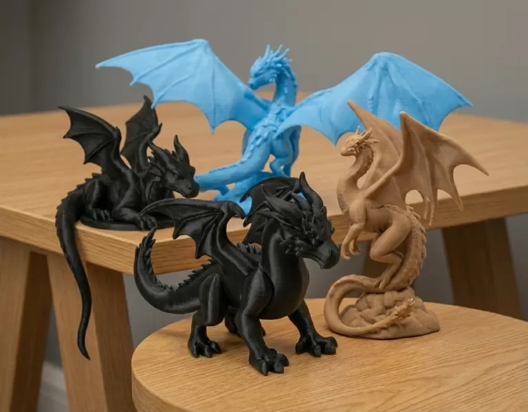 Fourth Wing Dragon STL Bundle - Tairn, Sgaeyl, Andarna (4 Models - Model preview 1